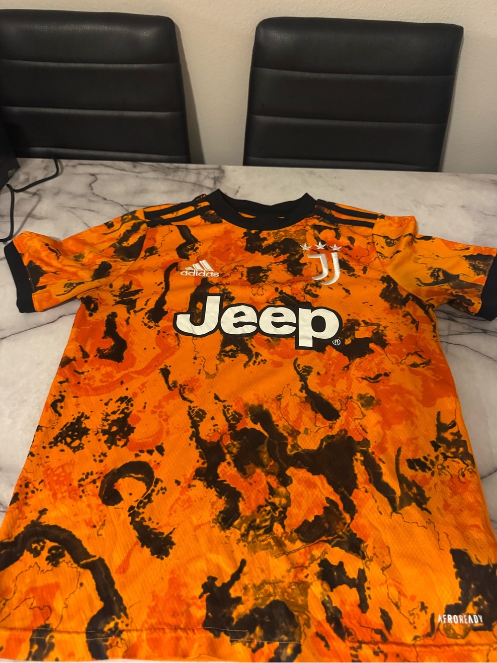 Adidas Juventus 2020/21 Third Jersey Orange Youth 13-14Y